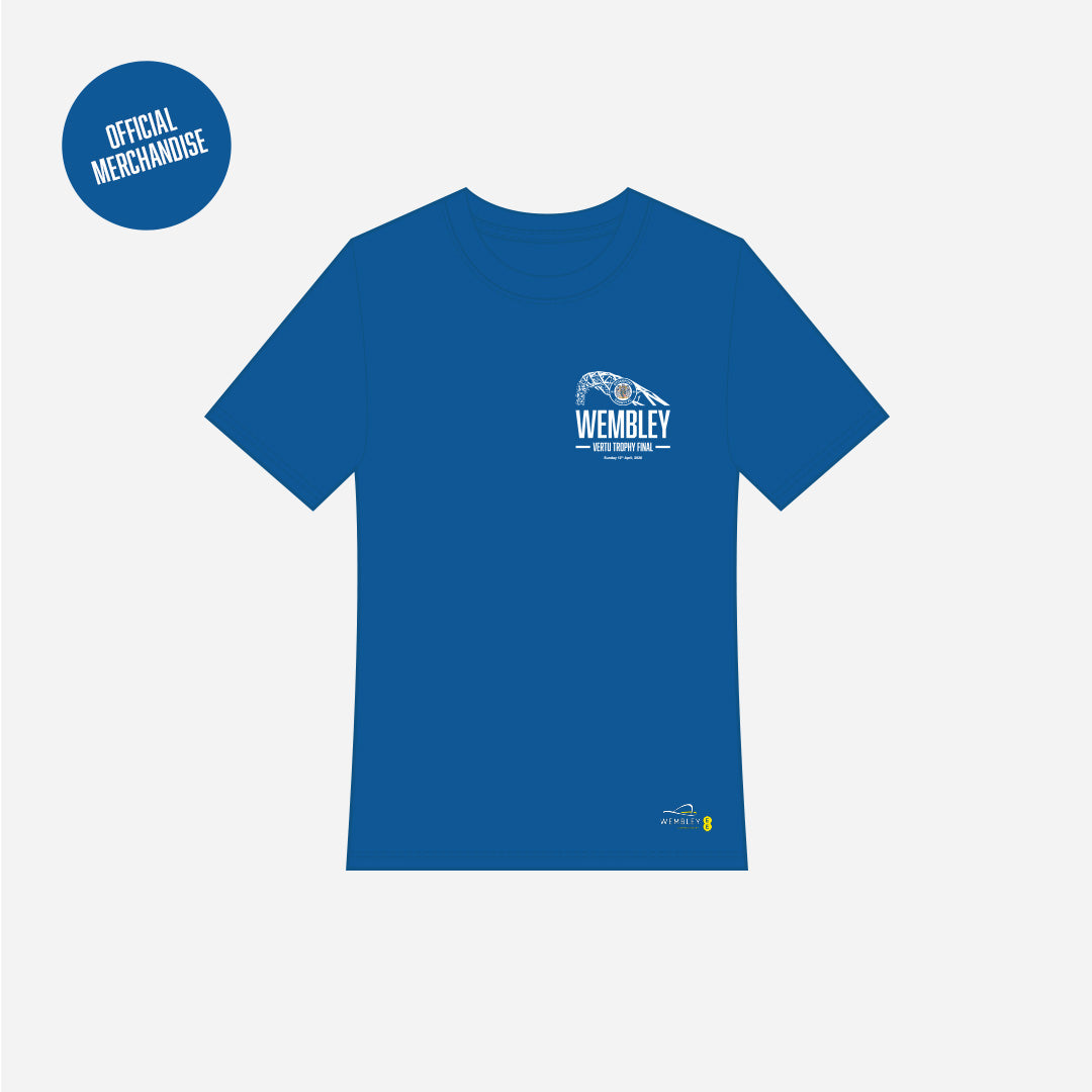 SCFC CREST Vertu Final Wembley Tee 'The Famous Stockport County' 2026