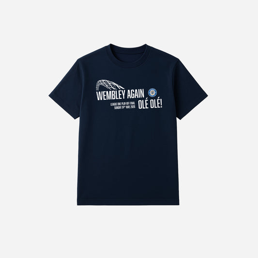 Wembley Again Ole Ole Tee Navy Limited Edition