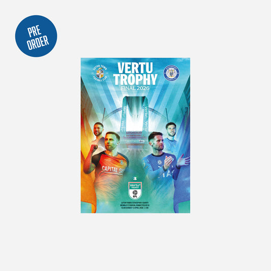 25/26 Stockport County Vs Luton Town Official Vertu Trophy Final Programme